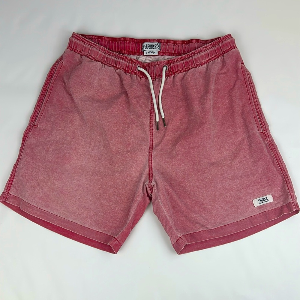 Trunks Surf & Swim Co. Men’s Swim Trunks. Weathered Red. Size Large Medium.